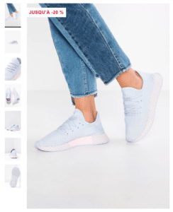 fiche produit baskets zalando