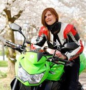 Photo d'Isabelle Maillet, gérante de Nova-Moto