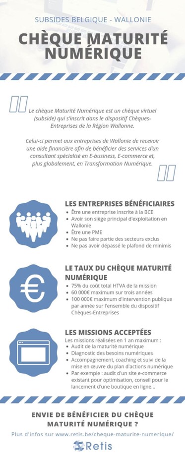 Infographie Chèque Maturité Numérique